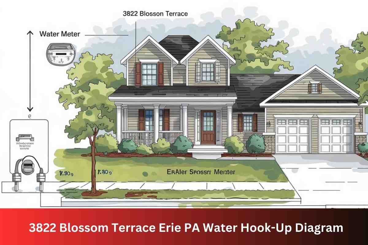 3822 Blossom Terrace Erie PA Water Hook-Up Diagram